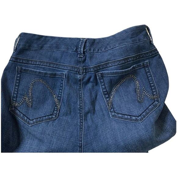 Seven7 Melissa McCarthy Jeans Plus Size 18W Slim Boot Stretch Blue Wash Denim - Picture 7 of 14